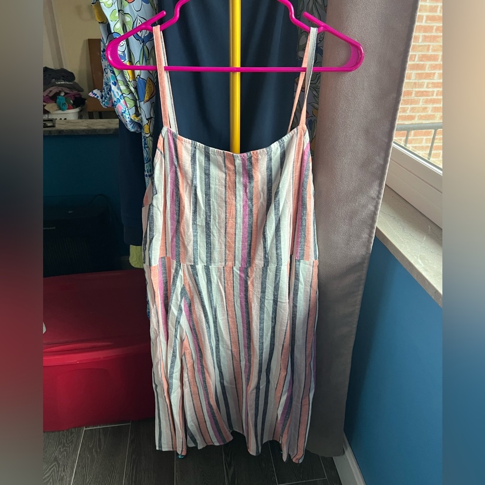Gap strappy striped dress, XL, NWT